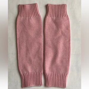 Pink Knit Leg Warmers